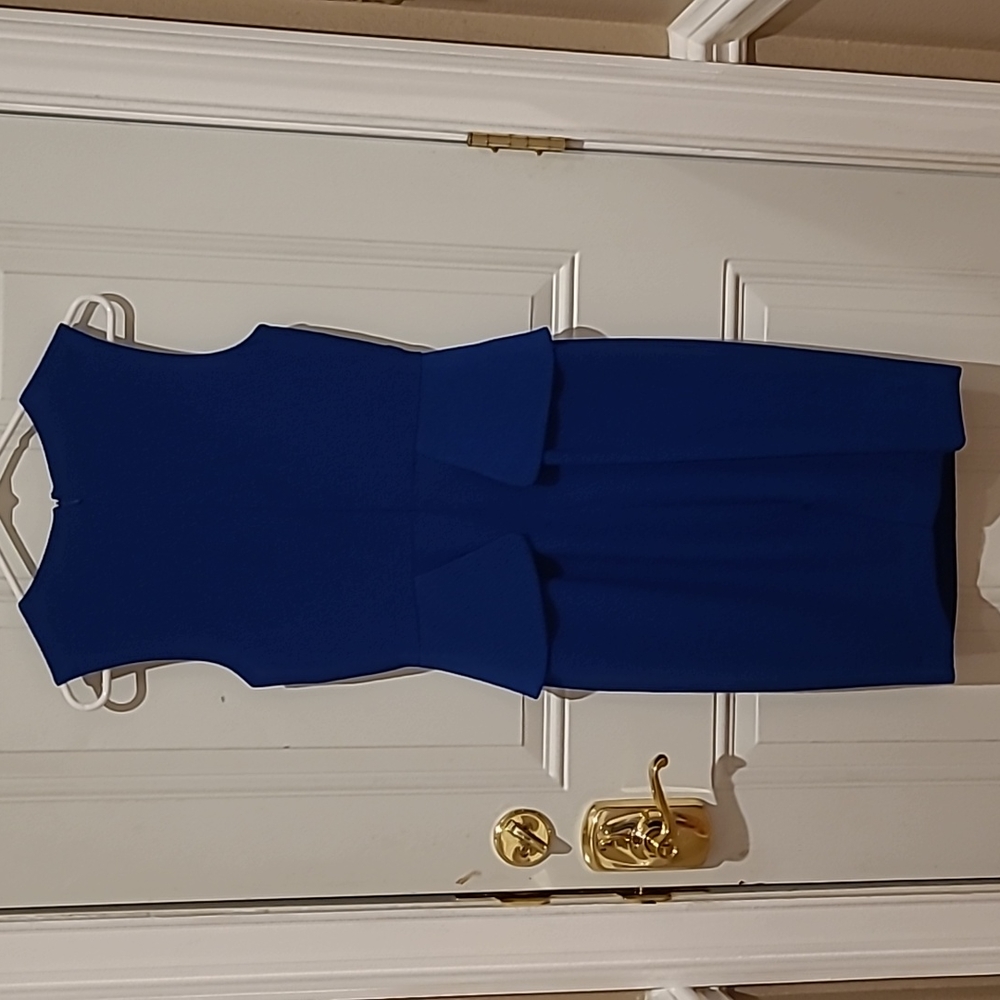 Royal Blue Black Halo Dress - Picture 6 of 8